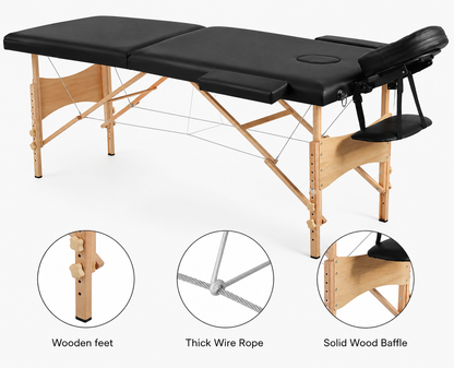 Wood Portable Massage Bed